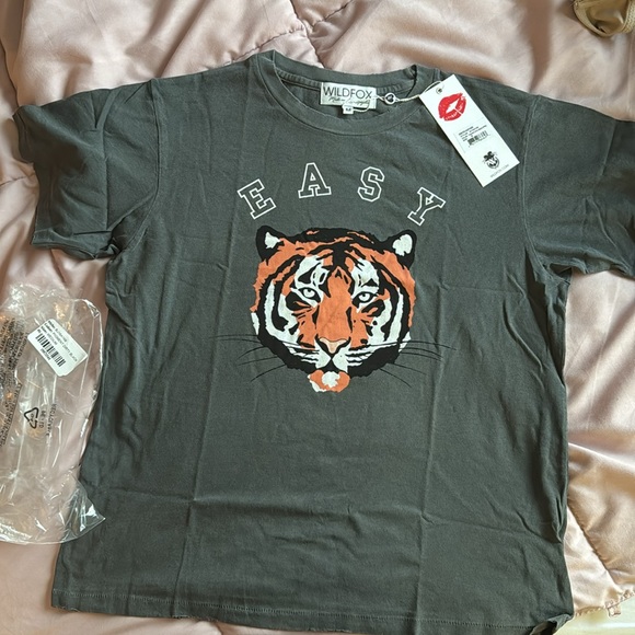 Easy There Tiger Wildfox T-shirt M - Picture 2 of 4
